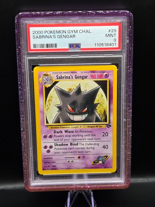 Vintage Pokemon Sabrina's Gengar #29 Gym Challenge Rare 2000 PSA 9 Mint